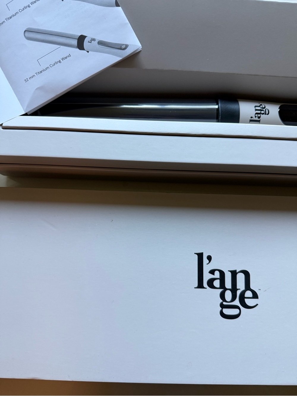 L’ange Discontinued White 32mm Le Curl Curling Wand - Picture 3 of 3